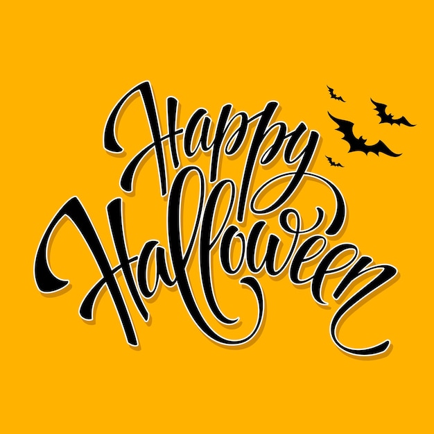 Happy Halloween message design background. Vector illustration EPS 10