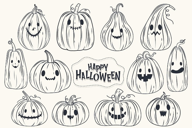 Free Vector happy halloween (trick or treat) banner for invitation.