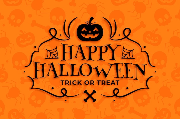 Happy halloween wallpaper design