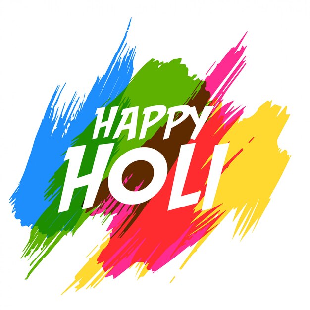 Happy holi abstract colorful background