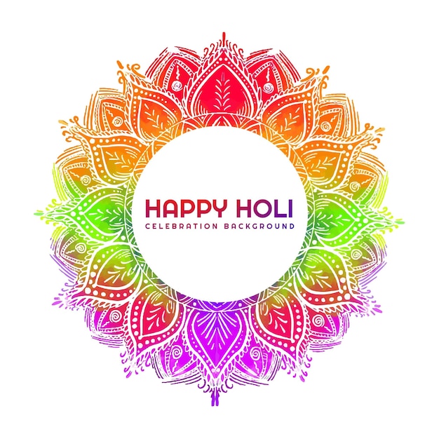 Free vector happy holi colorful background with festival background