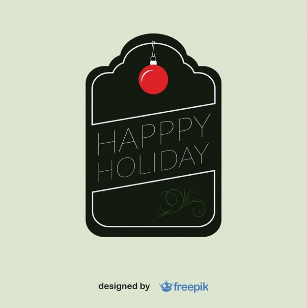 Happy Holliday Label