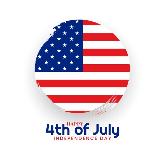 Happy Independence day 4th of july american background