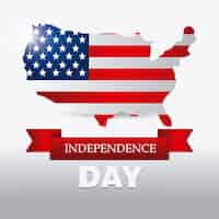 Free vector happy independence day 4th july usa design