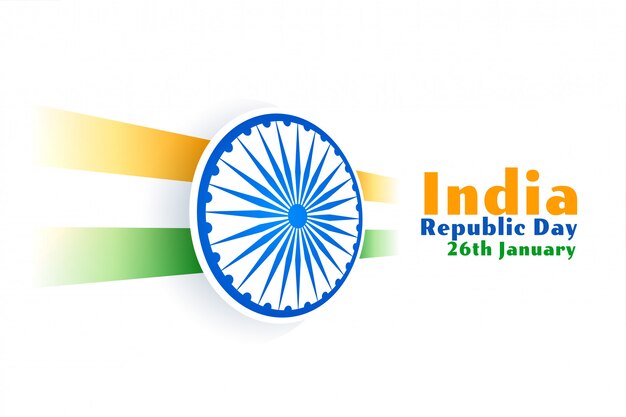 Happy indian republic day flag