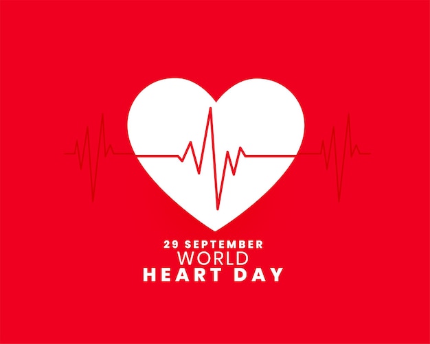 Free Vector happy international heart day poster for global care and safety vector