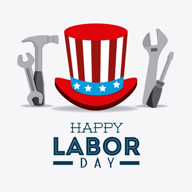 Happy labor day design.