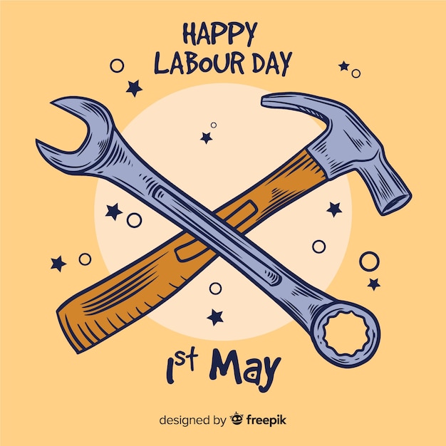 Free Vector happy labour day background