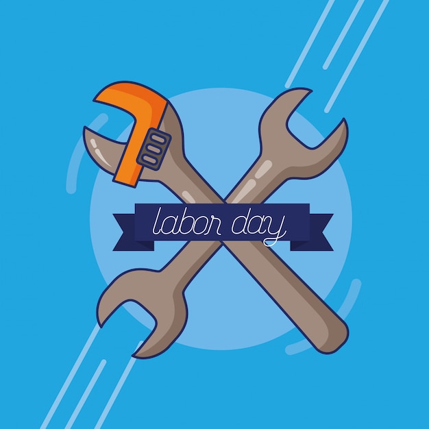 Free Vector happy labour day