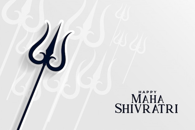 Free Vector happy maha shivratri hindu traditional festival background