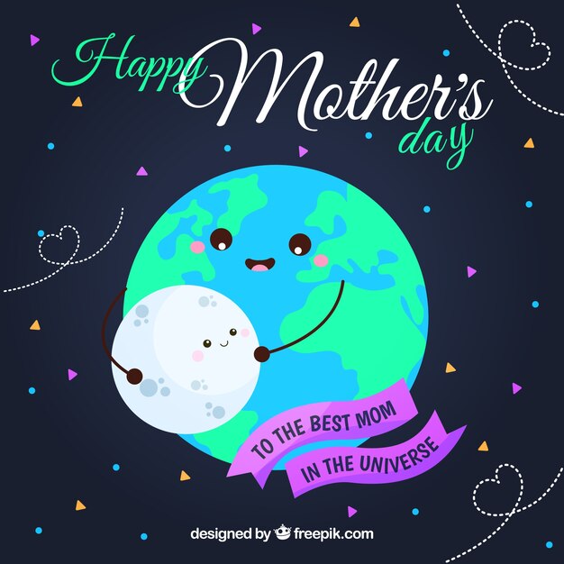 Happy mother's day cute background 