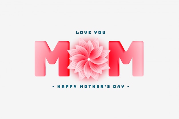 Happy mother's day lovely greeting design