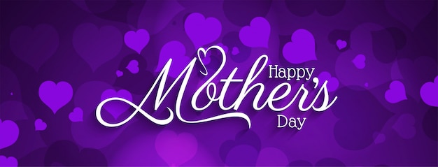 Happy Mother's day stylish banner design