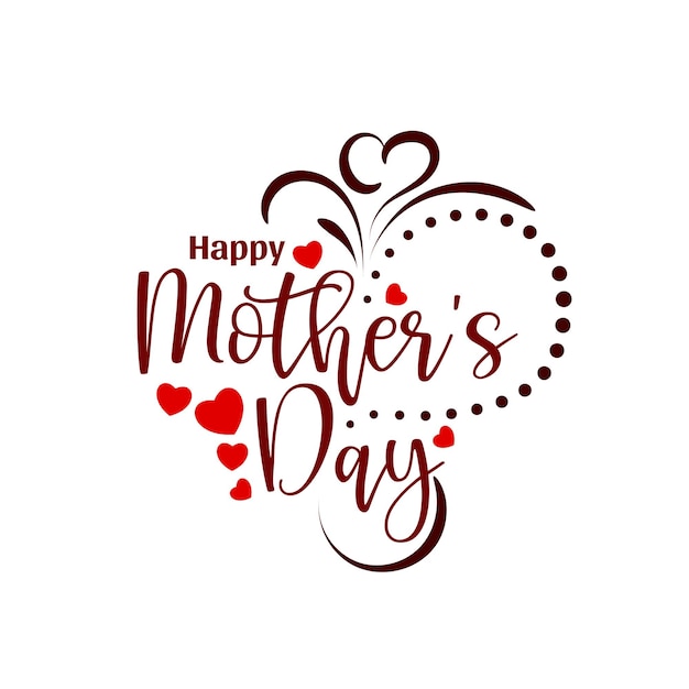 Happy Mothers day beautiful text design background