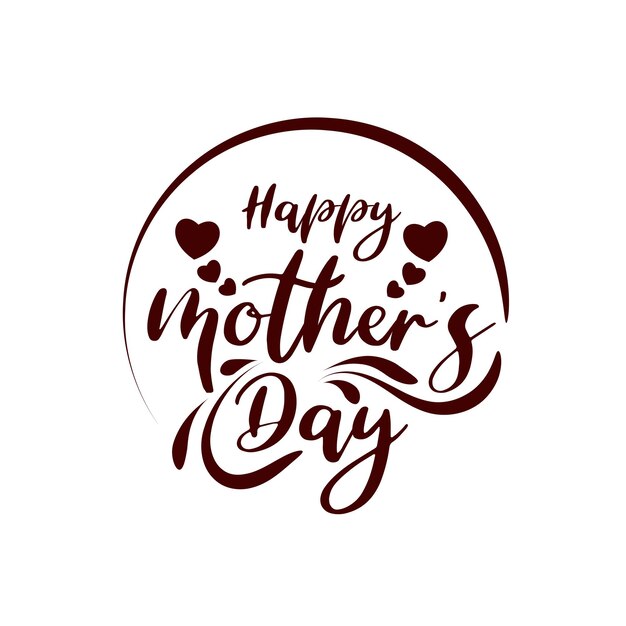 Happy Mothers day beautiful text design background