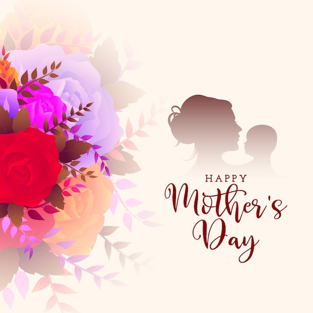 Happy Mothers day decorative elegant background design