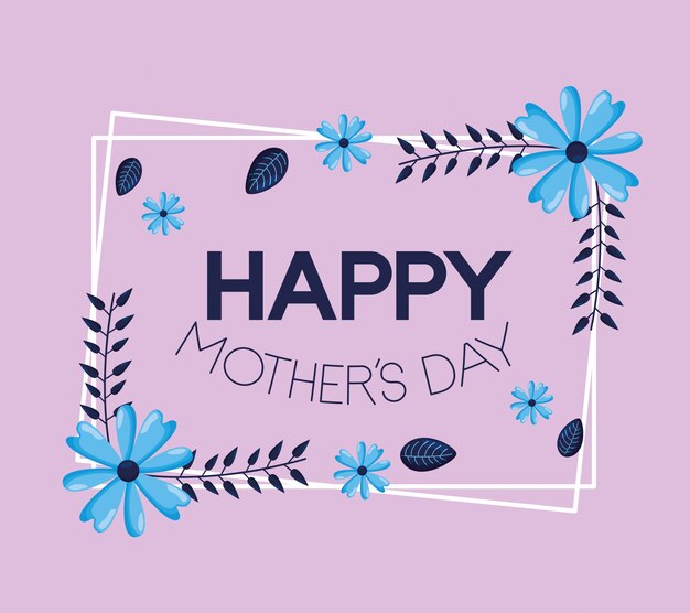 Happy mothers day greeting card