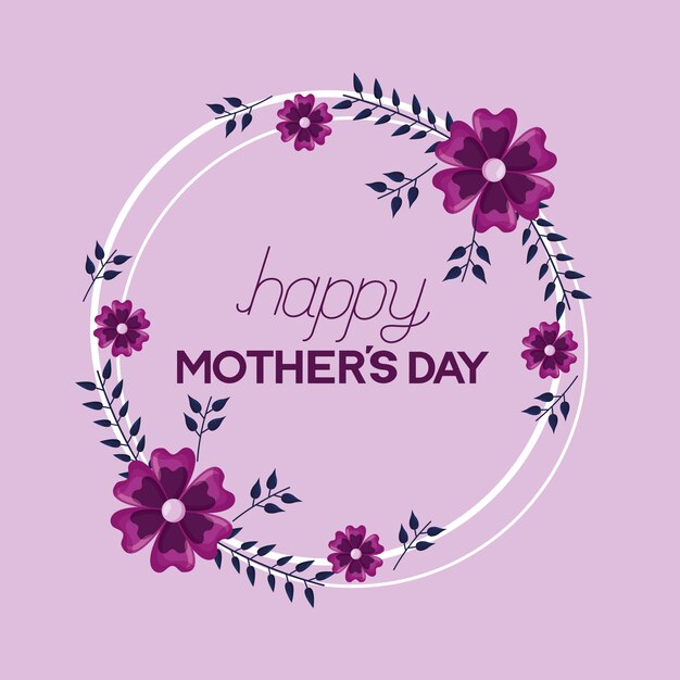 Happy mothers day greeting card