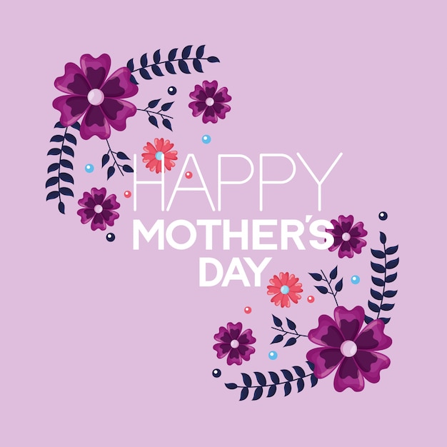 Happy mothers day greeting card