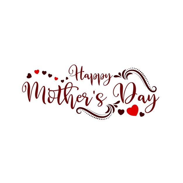 Happy Mothers day modern text design decorative background