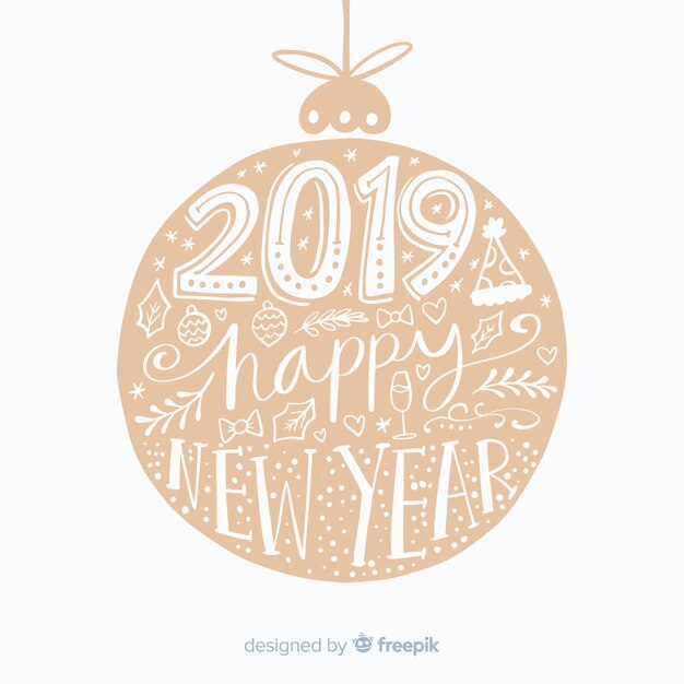 Happy new year 2019 background