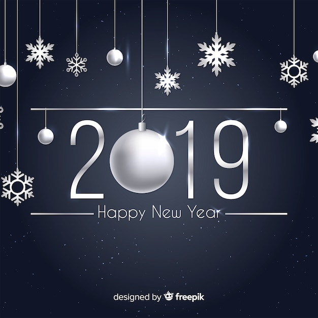 Happy new year 2019 background