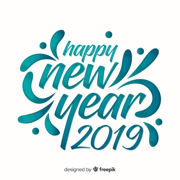 Happy new year 2019 background