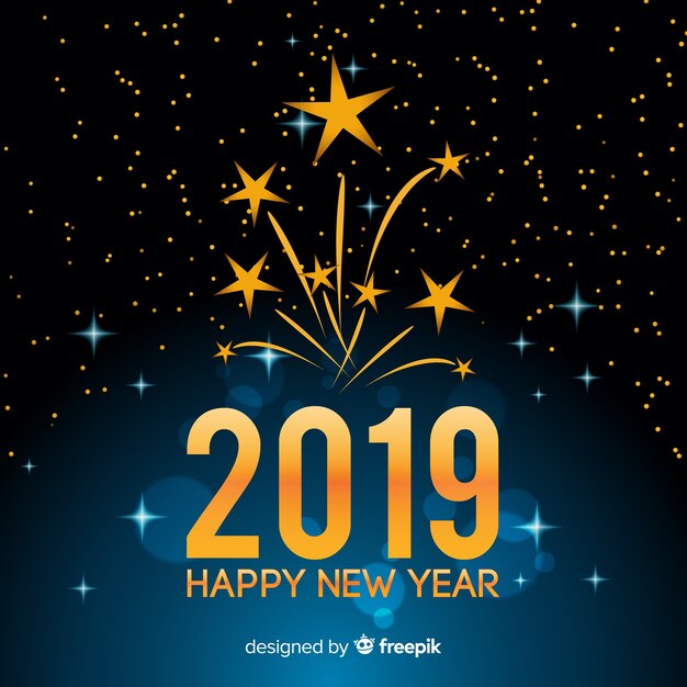 Happy new year 2019 background