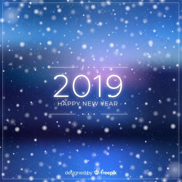 Happy new year 2019 background