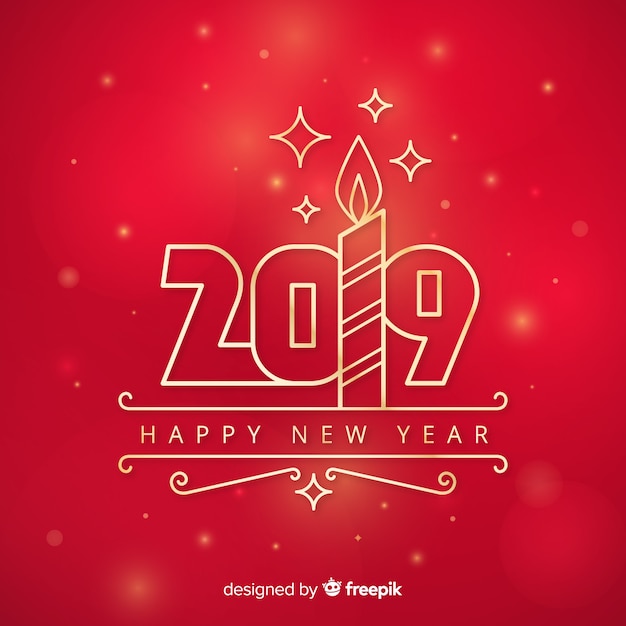 Happy new year 2019 background