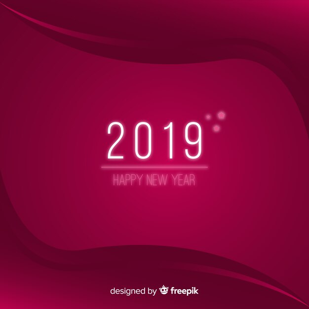 Happy new year 2019 background