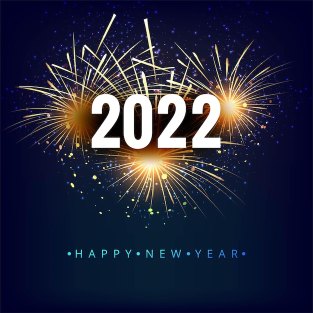 Happy new year 2022 card holiday shiny background