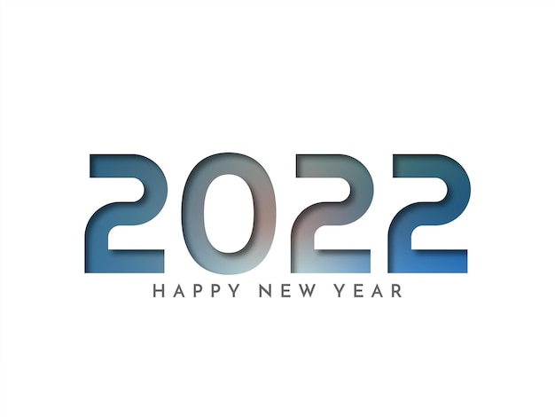 Free Vector happy new year 2022 colorful text background design vector