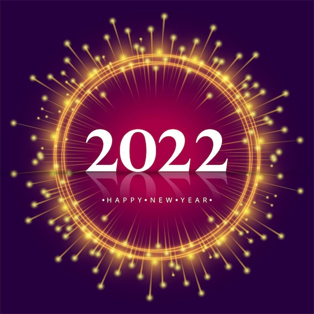 Happy new year 2022 holiday celebration background