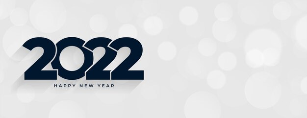 Happy new year 2022 simple text effect banner design