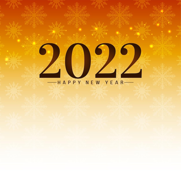 Free vector happy new year 2022 snowflakes bright background vector