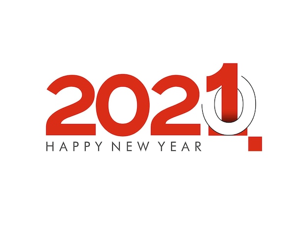 Happy New Year 2022 Text Typography Design Patter, Vector illustration.