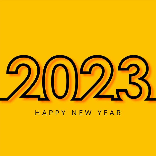 Happy new year 2023 greeting card holiday background