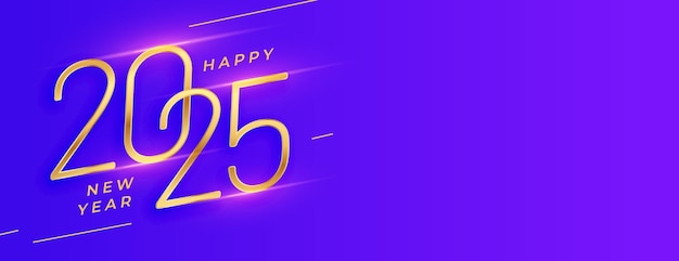 Free Vector happy new year 2025 wallpaper for social media post