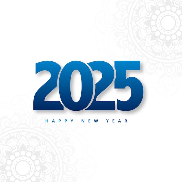 Free Vector happy new year 2025 wishes celebration background