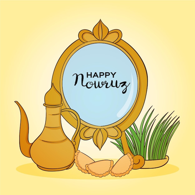 Happy nowruz illustration