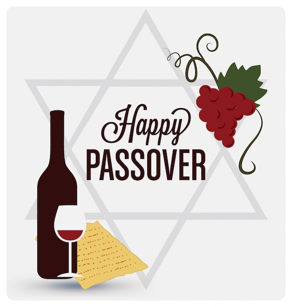 Free vector happy passover background design