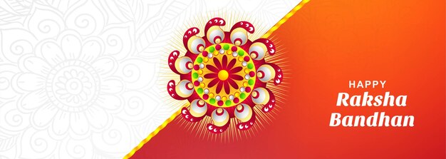 Happy raksha bandhan banner festival card background