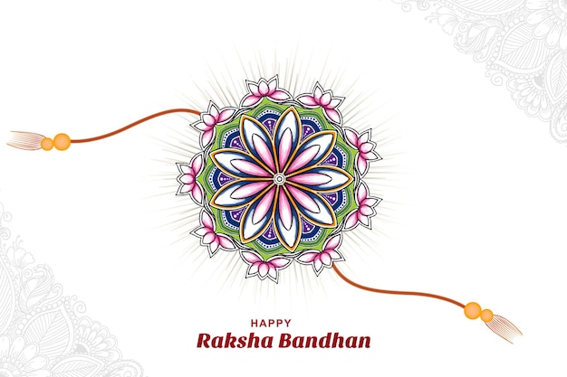 Free vector happy raksha bandhan celebration card background