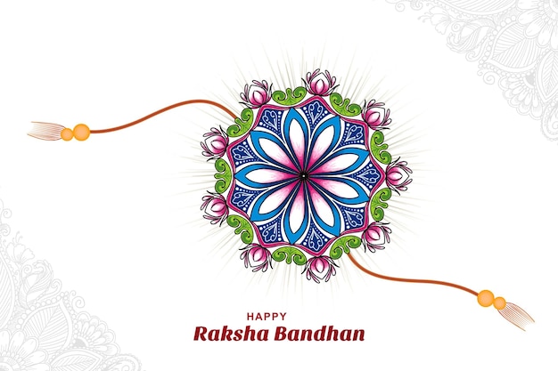 Free vector happy raksha bandhan celebration card background