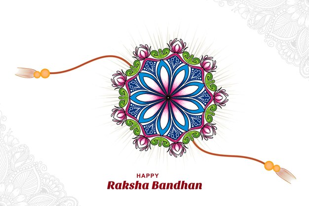 Happy raksha bandhan celebration card background