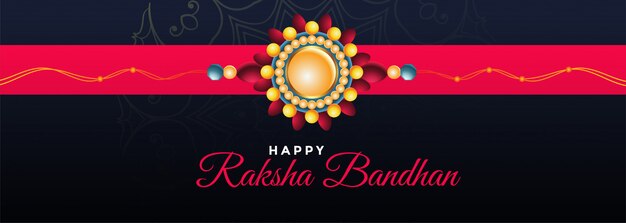 Happy raksha bandhan festival banner