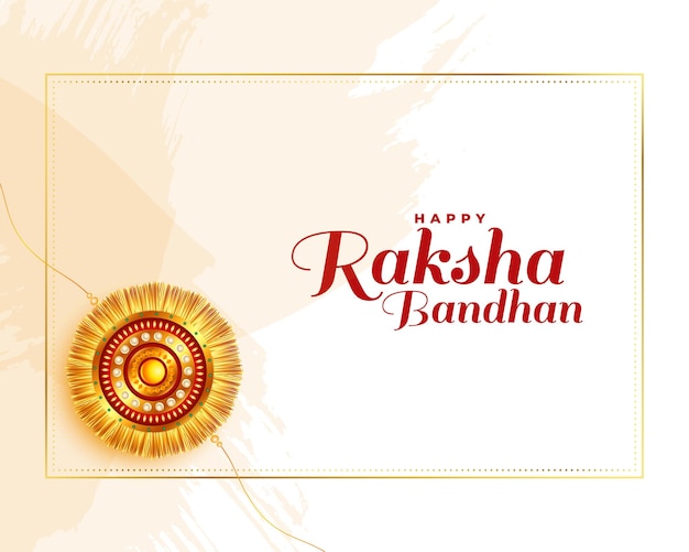 Happy raksha bandhan festival greeting design