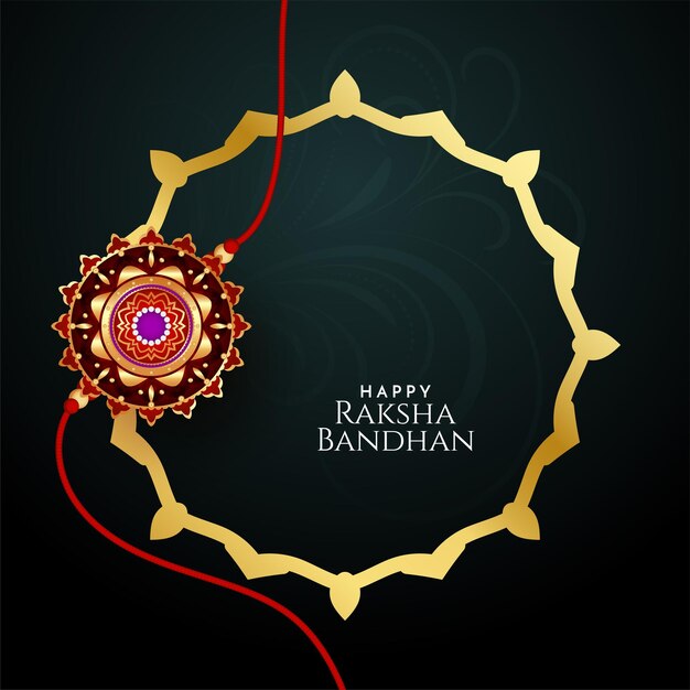 Happy Raksha Bandhan Hindu festival stylish background design