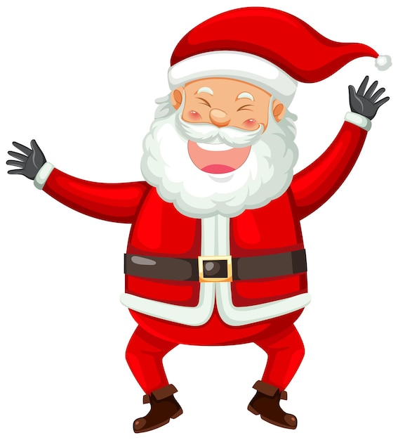 Free Vector happy santa claus cartoon character